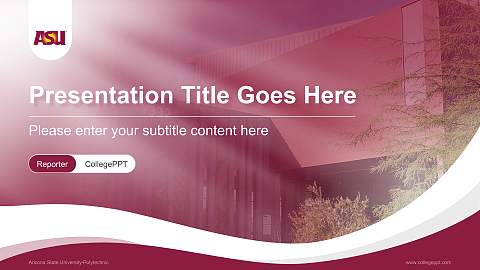Arizona State University-Polytechnic Lecture Sharing and Networking Event PPT Template