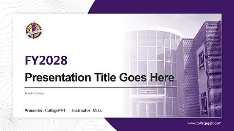 Benedict College Academic Presentation/Research Findings Report PPT Template