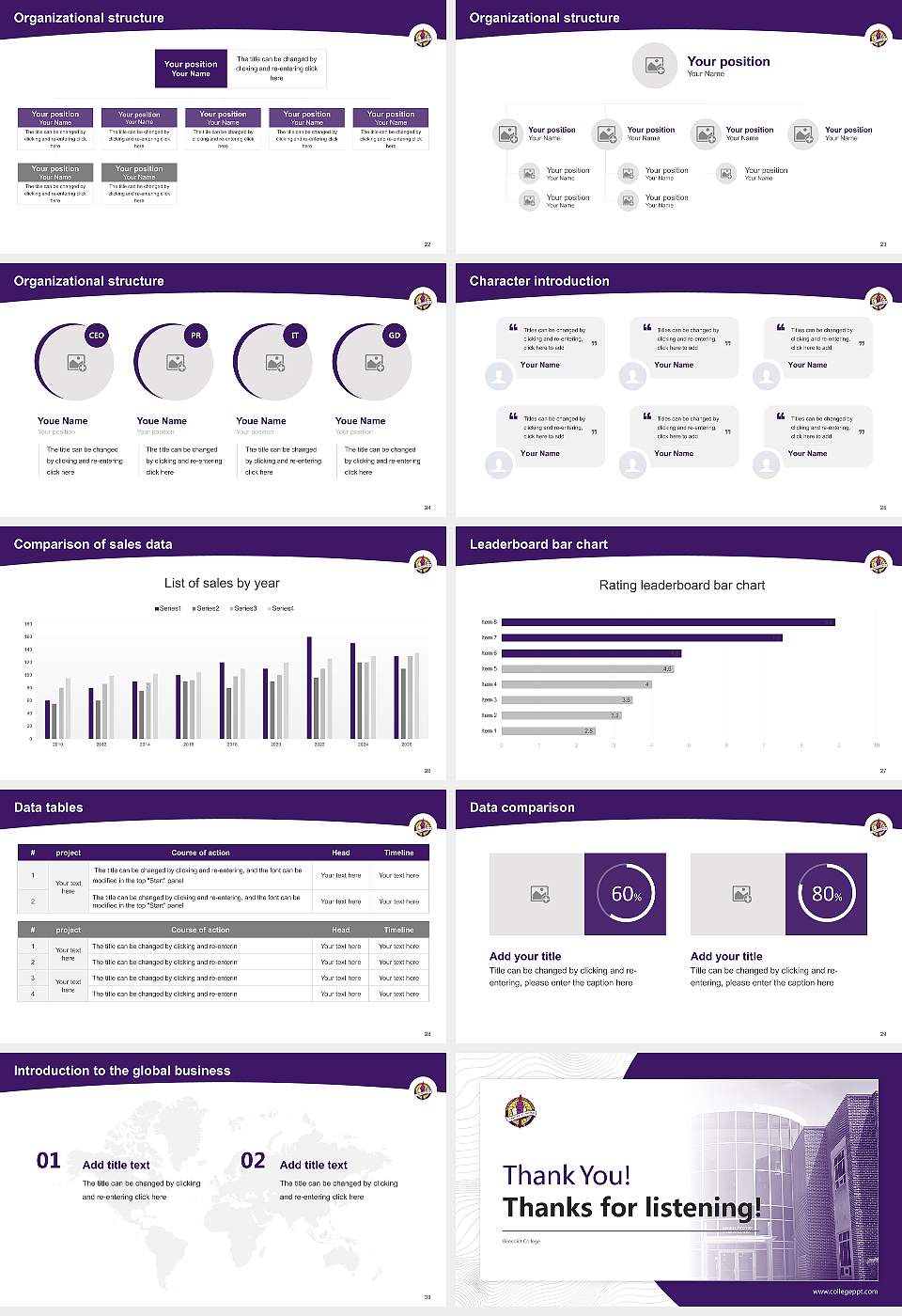 Benedict College Academic Presentation/Research Findings Report PPT Template16:9 ratio PPT effect preview image4