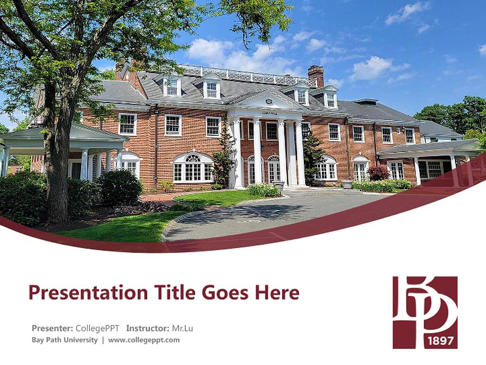 Bay Path University Course/Courseware Creation PPT Template4:3 ratio PPT effect preview image5