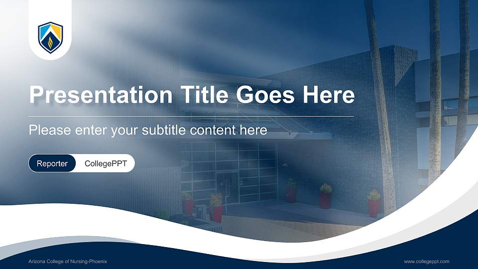 Arizona College of Nursing-Phoenix Lecture Sharing and Networking Event PPT Template16:9 ratio PPT effect preview image