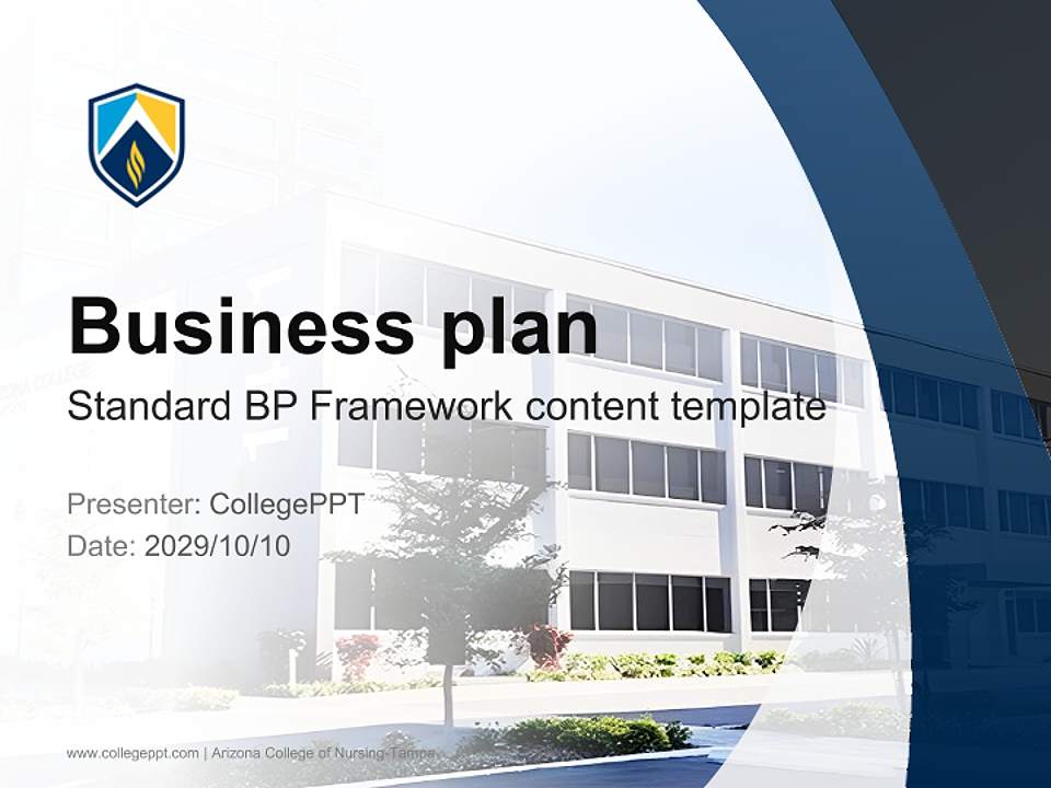 Arizona College of Nursing-Tampa Competition/Entrepreneurship Contest PPT Template4:3 ratio PPT effect preview image9