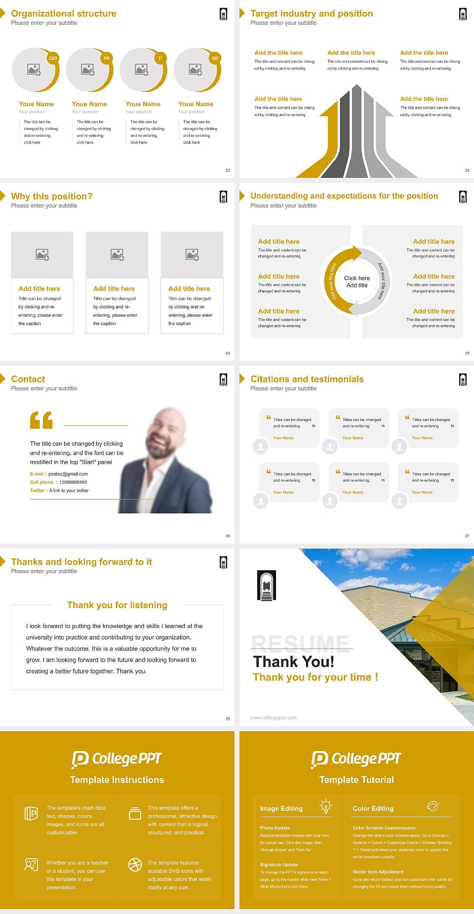 Bais Hamedrash and Mesivta of Baltimore Resume PPT Template4:3 ratio PPT effect preview image4