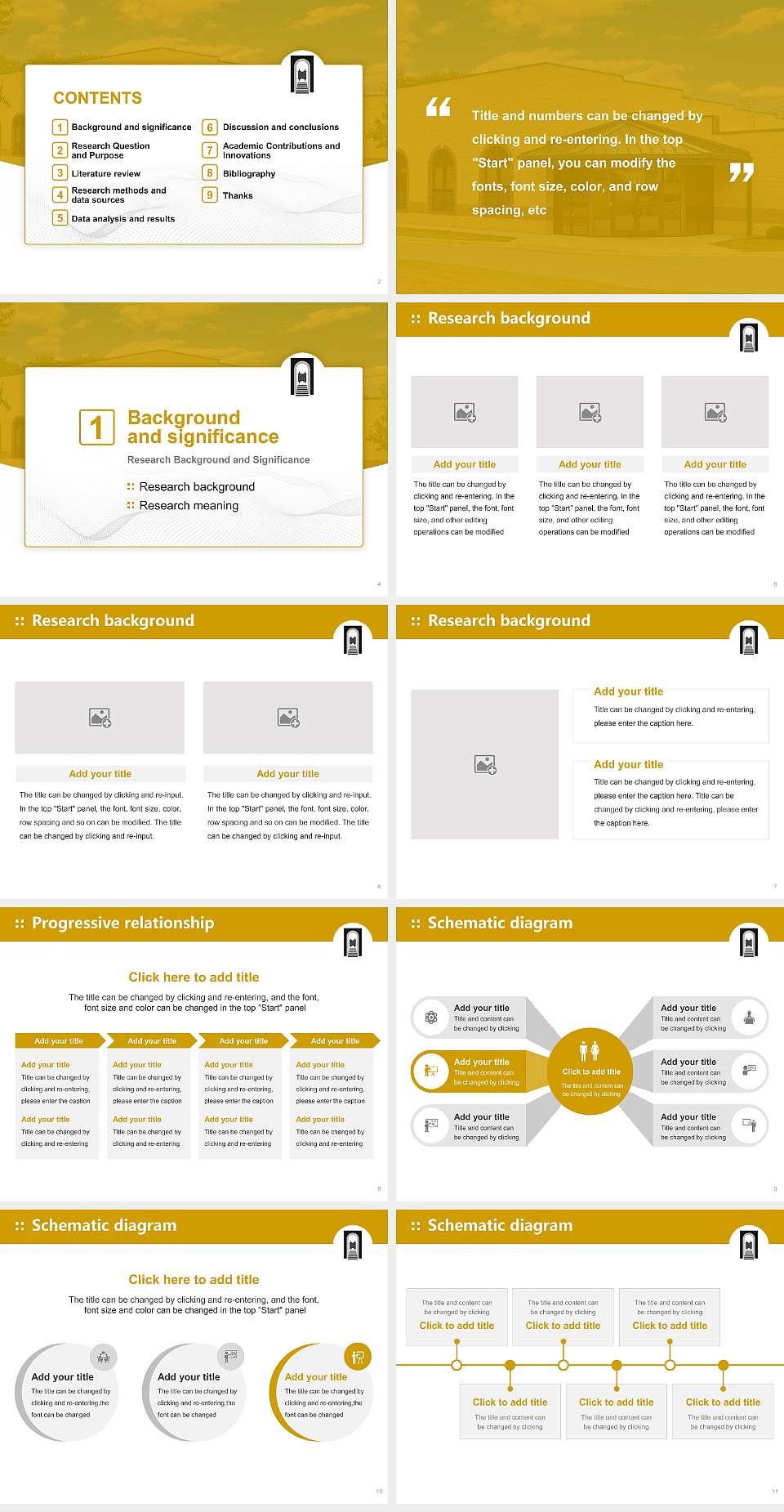 Bais Hamedrash and Mesivta of Baltimore Graduation Thesis Defense PPT Template4:3 ratio PPT effect preview image2