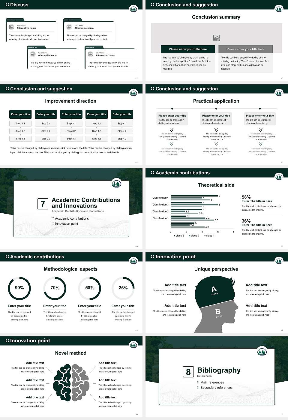Bemidji State University Graduation Thesis Defense PPT Template16:9 ratio PPT effect preview image6