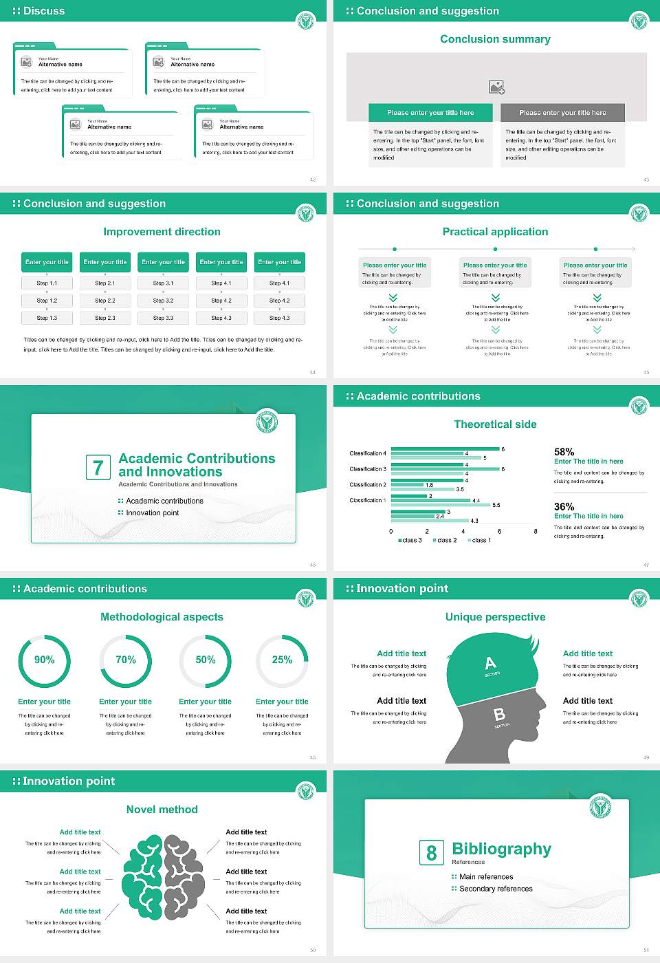 Yuhan College Graduation Thesis Defense PPT Template16:9 ratio PPT effect preview image6