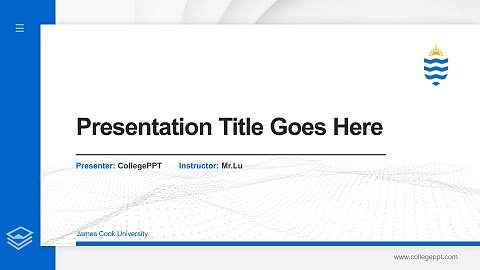 James Cook University Thesis Proposal/Graduation Defense PPT Template