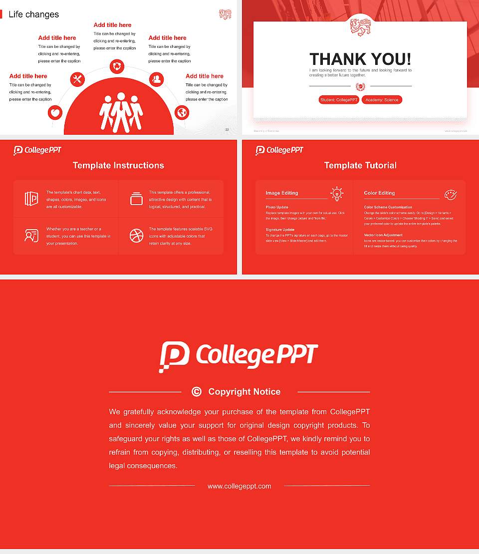 University of Tasmania National Scholarship Defense PPT Template16:9 ratio PPT effect preview image4