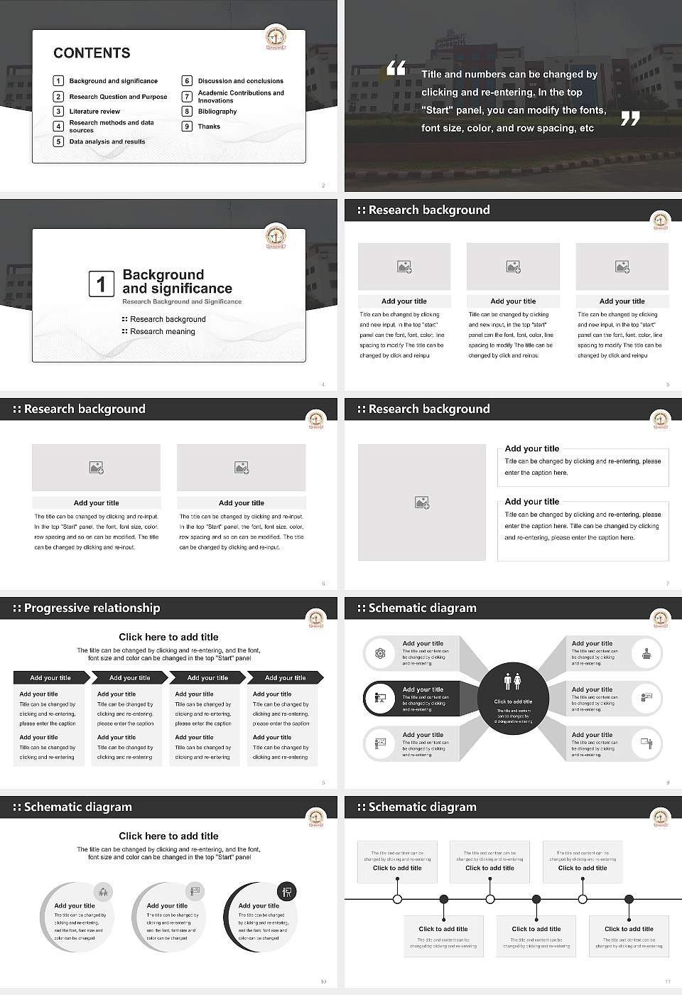 Bhagwant University Graduation Thesis Defense PPT Template16:9 ratio PPT effect preview image2