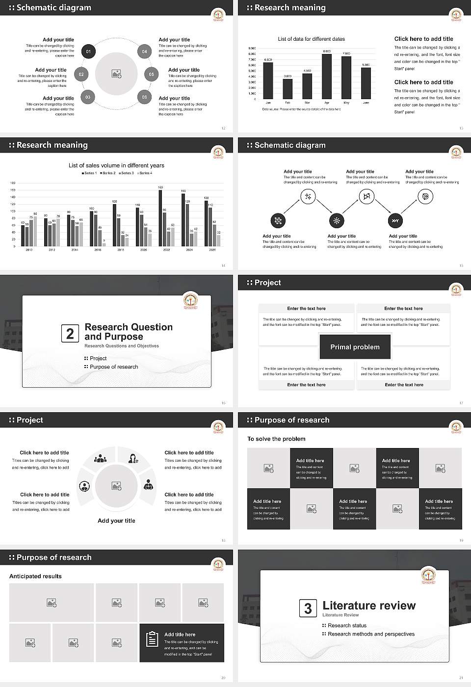 Bhagwant University Graduation Thesis Defense PPT Template16:9 ratio PPT effect preview image3
