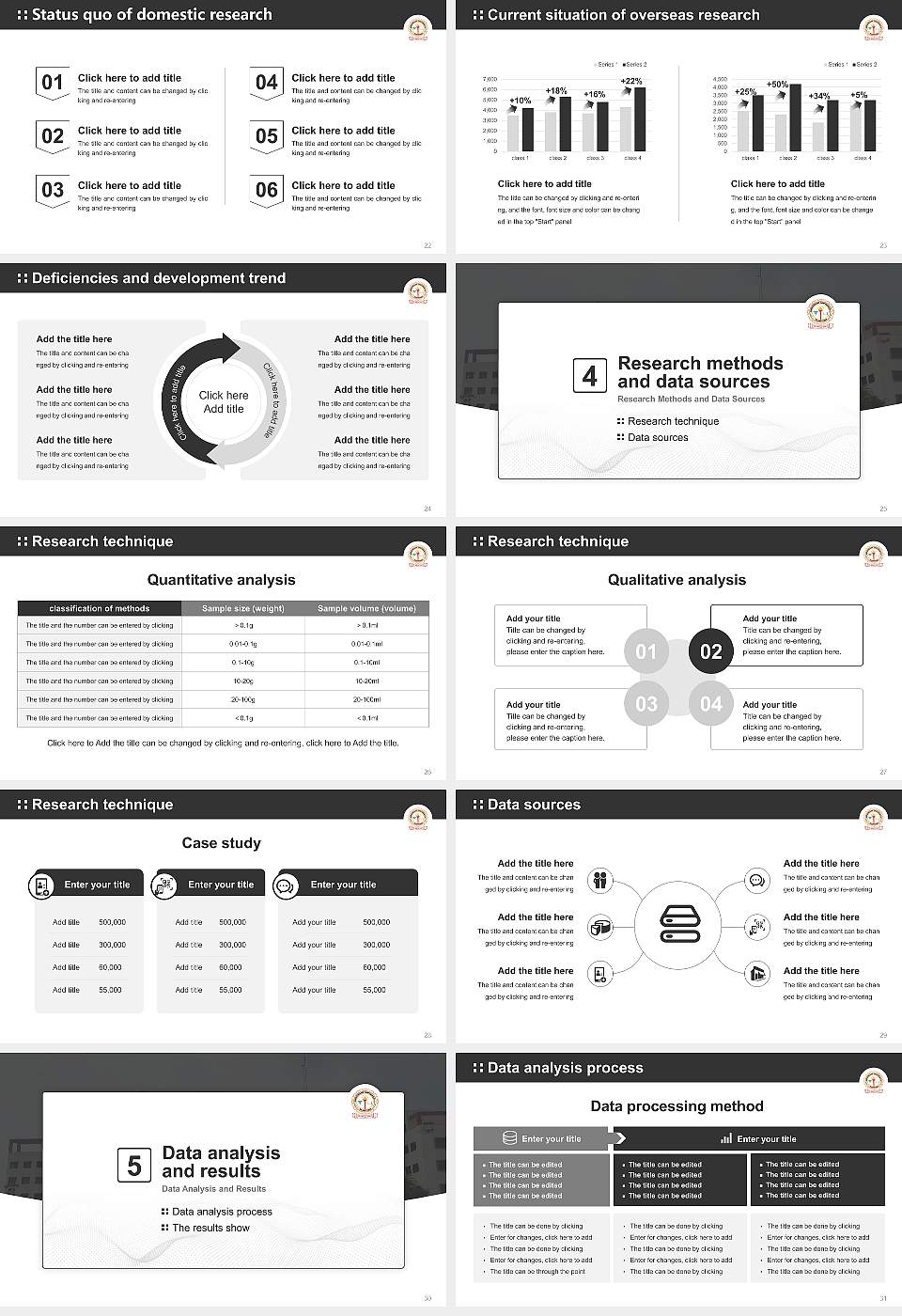 Bhagwant University Graduation Thesis Defense PPT Template16:9 ratio PPT effect preview image4