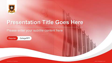 University of Waikato Lecture Sharing and Networking Event PPT Template