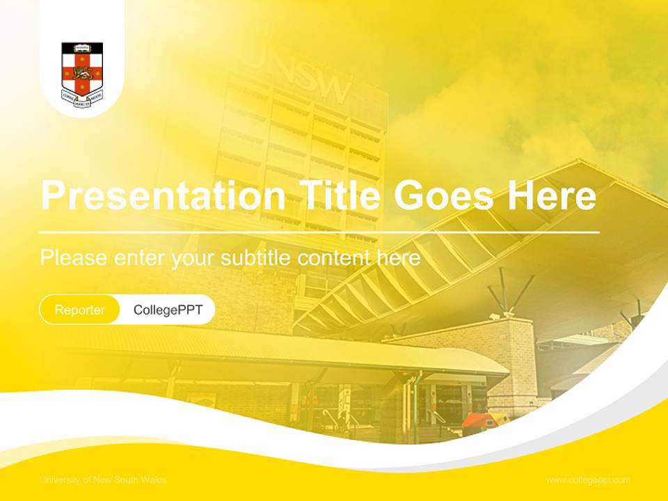 University of New South Wales Lecture Sharing and Networking Event PPT Template4:3 ratio PPT effect preview image4