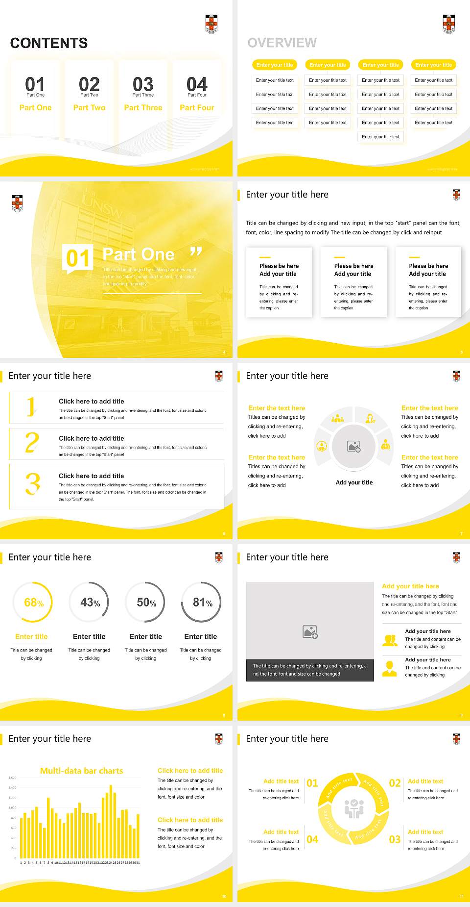 University of New South Wales Lecture Sharing and Networking Event PPT Template4:3 ratio PPT effect preview image2