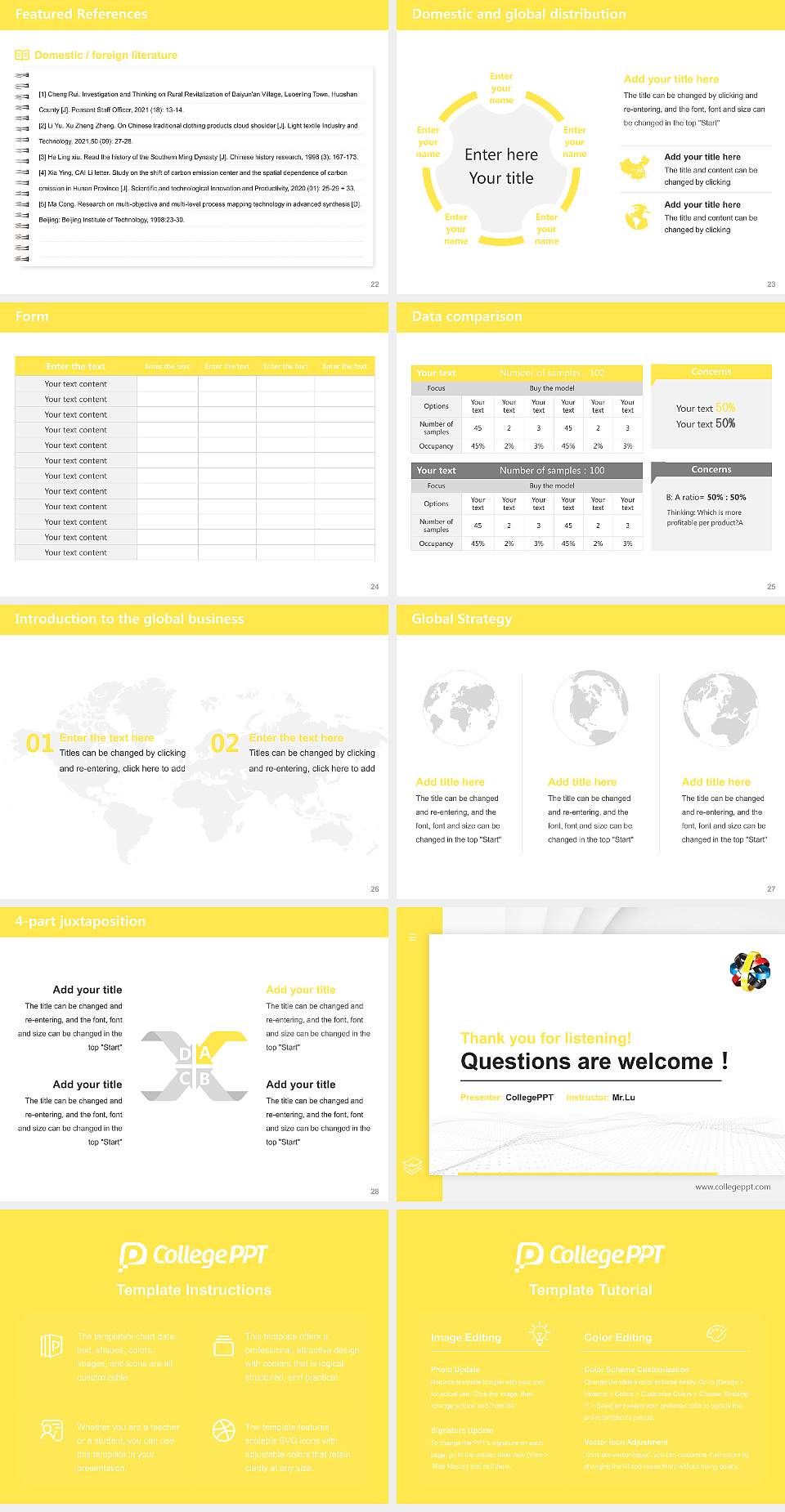Waikato Institute of Technology Thesis Proposal/Graduation Defense PPT Template4:3 ratio PPT effect preview image4