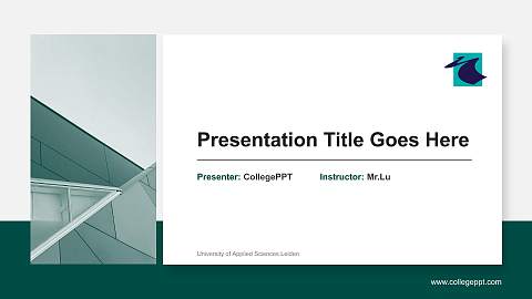 University of Applied Sciences Leiden General Purpose PPT Template