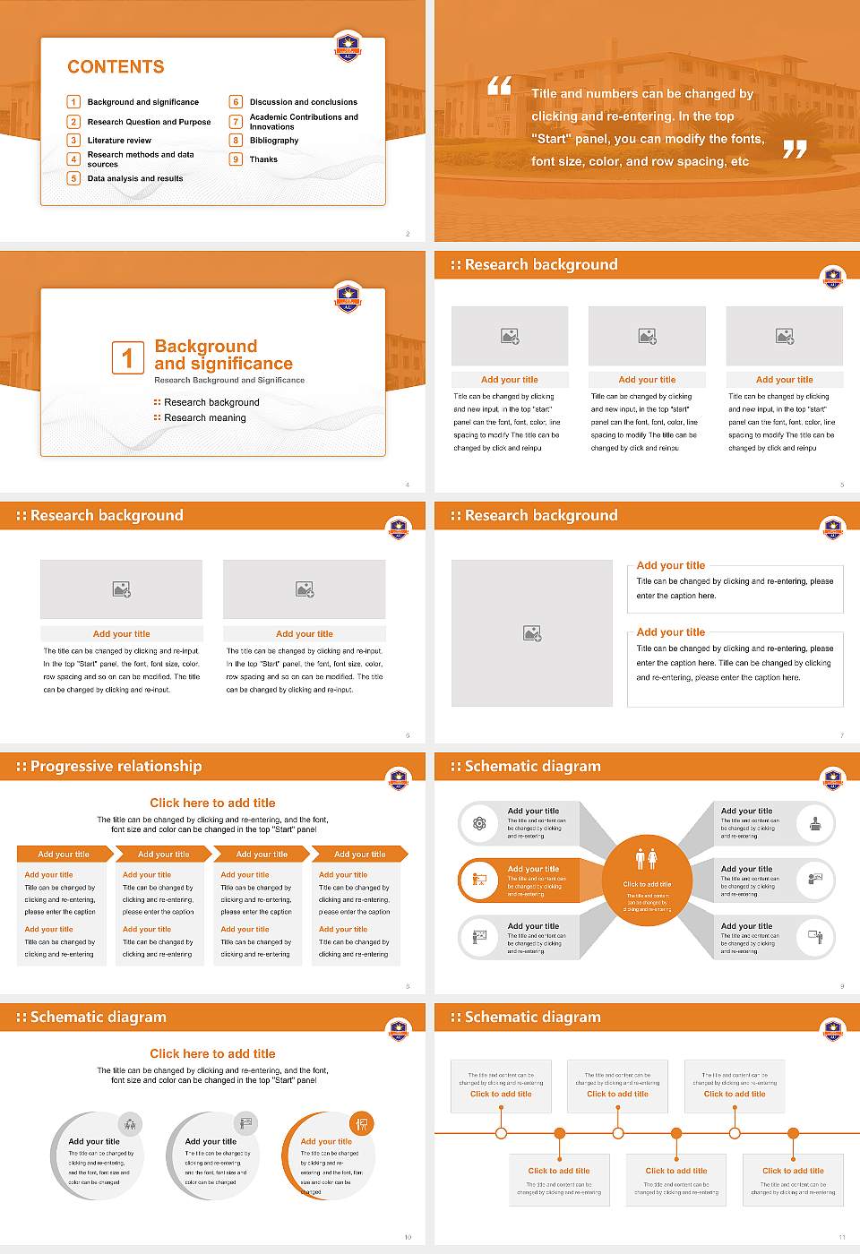 Arni University Graduation Thesis Defense PPT Template16:9 ratio PPT effect preview image2
