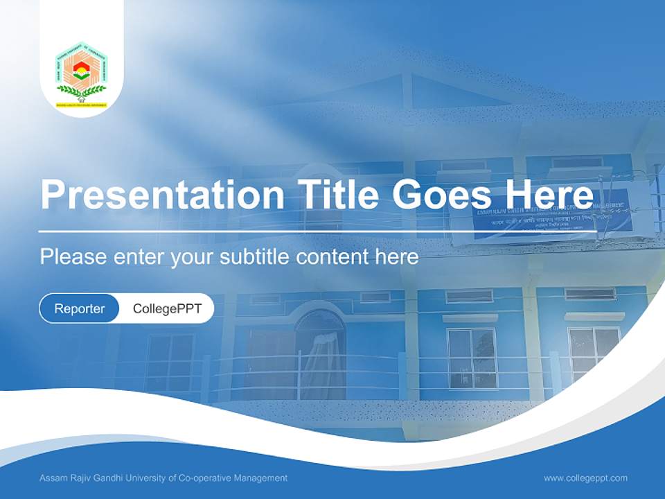 Assam Rajiv Gandhi University of Co-operative Management Lecture Sharing and Networking Event PPT Template4:3 ratio PPT effect preview image4