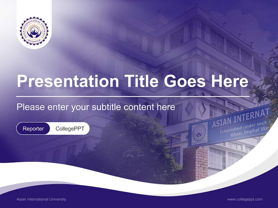 Asian International University Lecture Sharing and Networking Event PPT Template4:3 ratio PPT effect preview image4