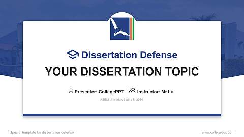 ASBM University Graduation Thesis Defense PPT Template