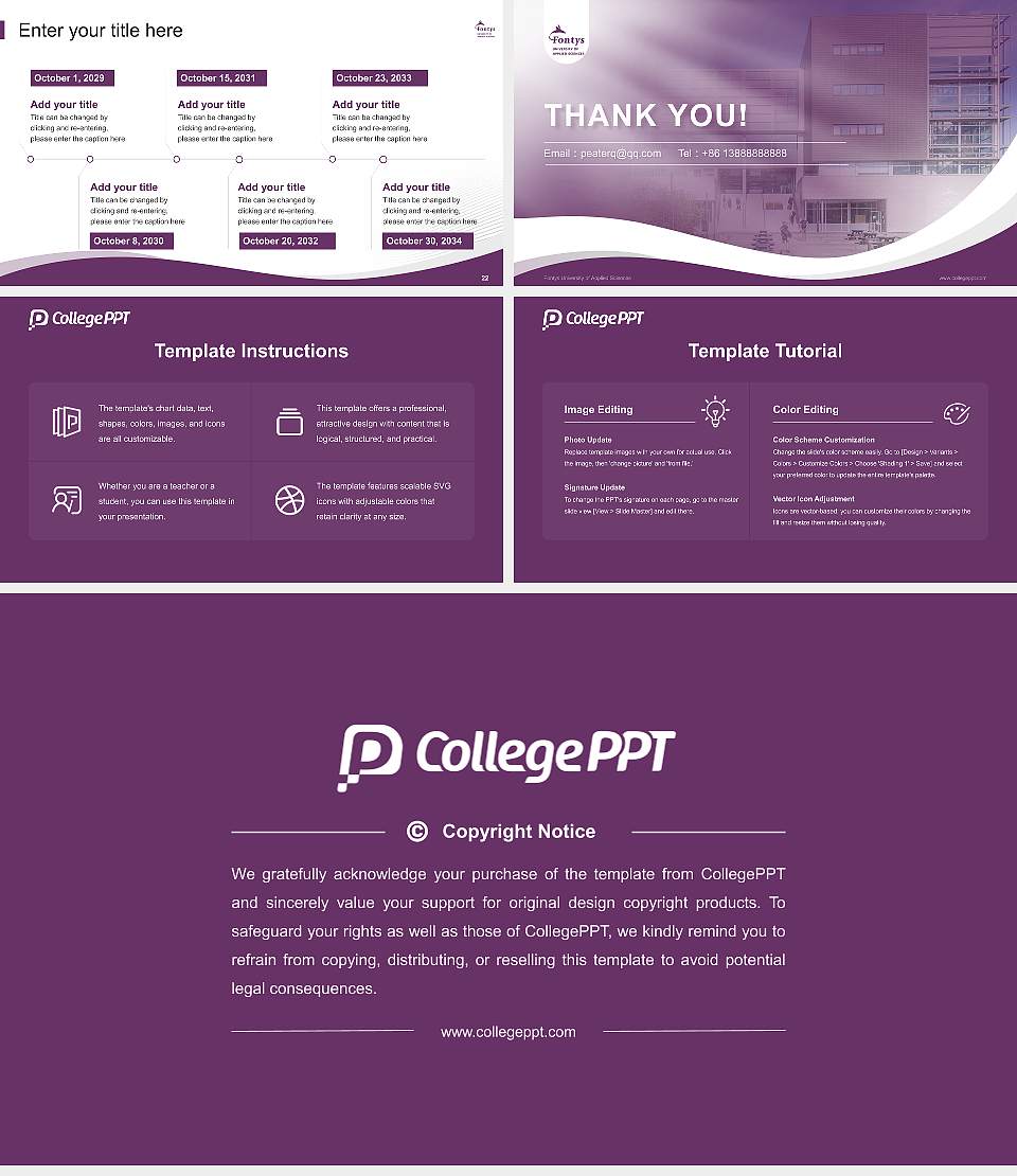 Fontys University of Applied Sciences Lecture Sharing and Networking Event PPT Template16:9 ratio PPT effect preview image4