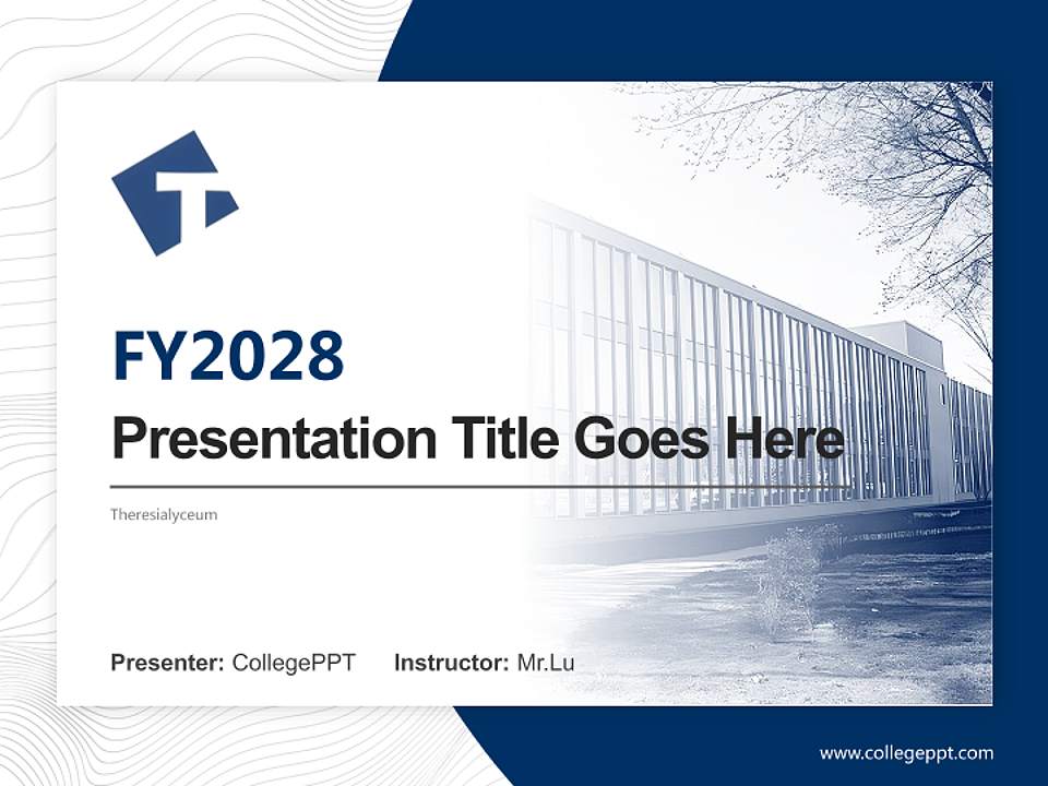 Theresialyceum Academic Presentation/Research Findings Report PPT Template4:3 ratio PPT effect preview image5