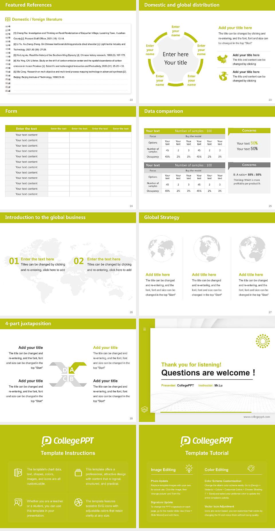 Protestant Theological University Thesis Proposal/Graduation Defense PPT Template4:3 ratio PPT effect preview image4