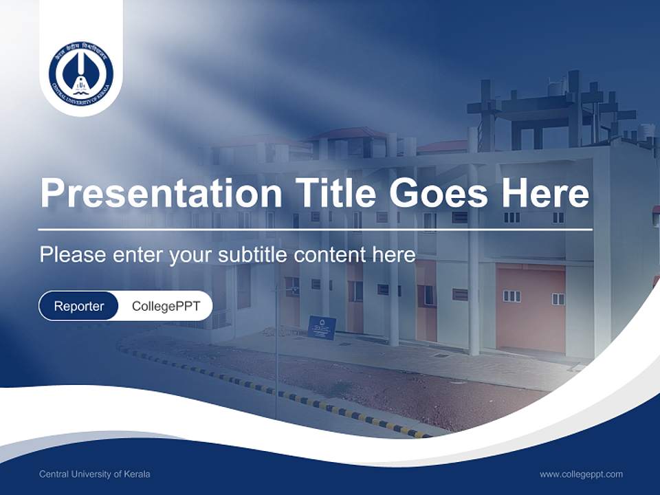 Central University of Kerala Lecture Sharing and Networking Event PPT Template4:3 ratio PPT effect preview image4
