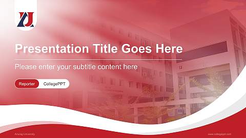Anurag University Lecture Sharing and Networking Event PPT Template