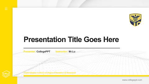 Datta Meghe Institute of Higher Education & Research Thesis Proposal/Graduation Defense PPT Template