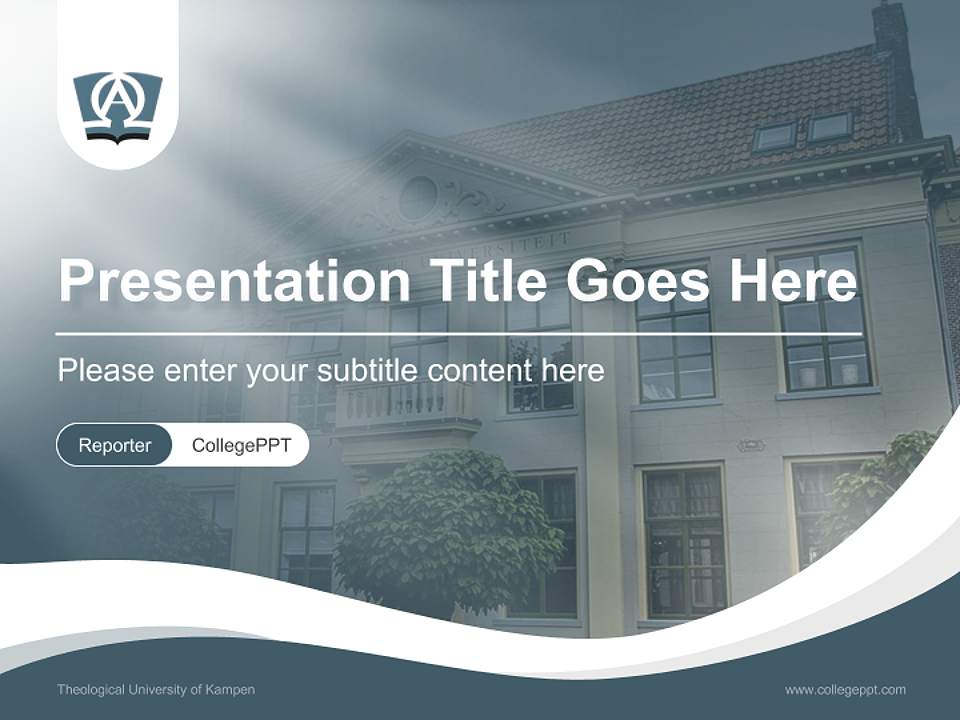 Theological University of Kampen Lecture Sharing and Networking Event PPT Template4:3 ratio PPT effect preview image4