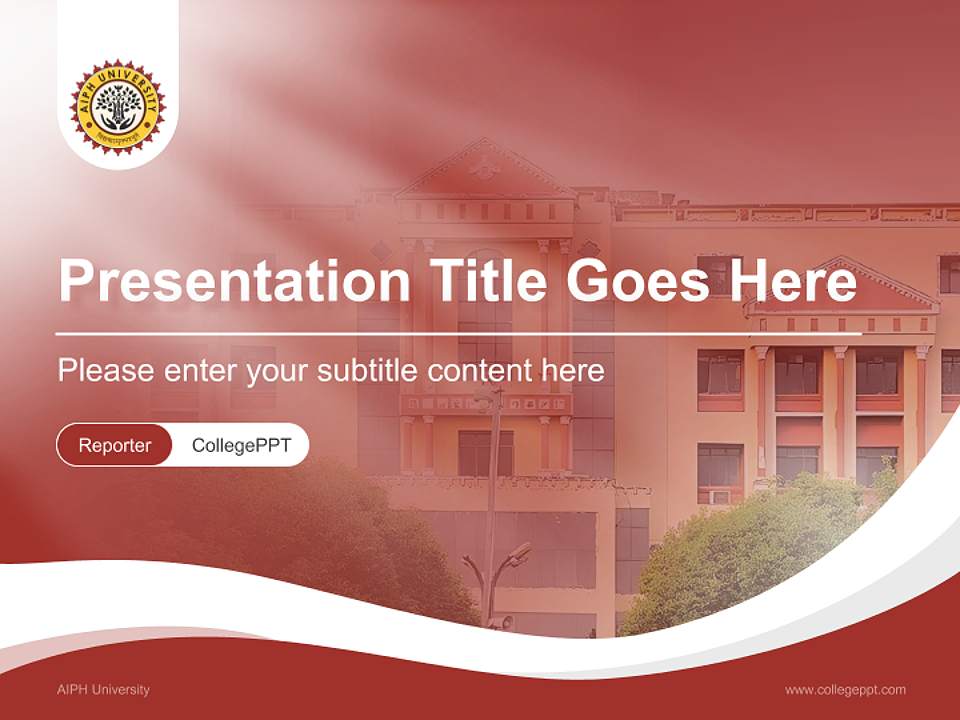 AIPH University Lecture Sharing and Networking Event PPT Template4:3 ratio PPT effect preview image4