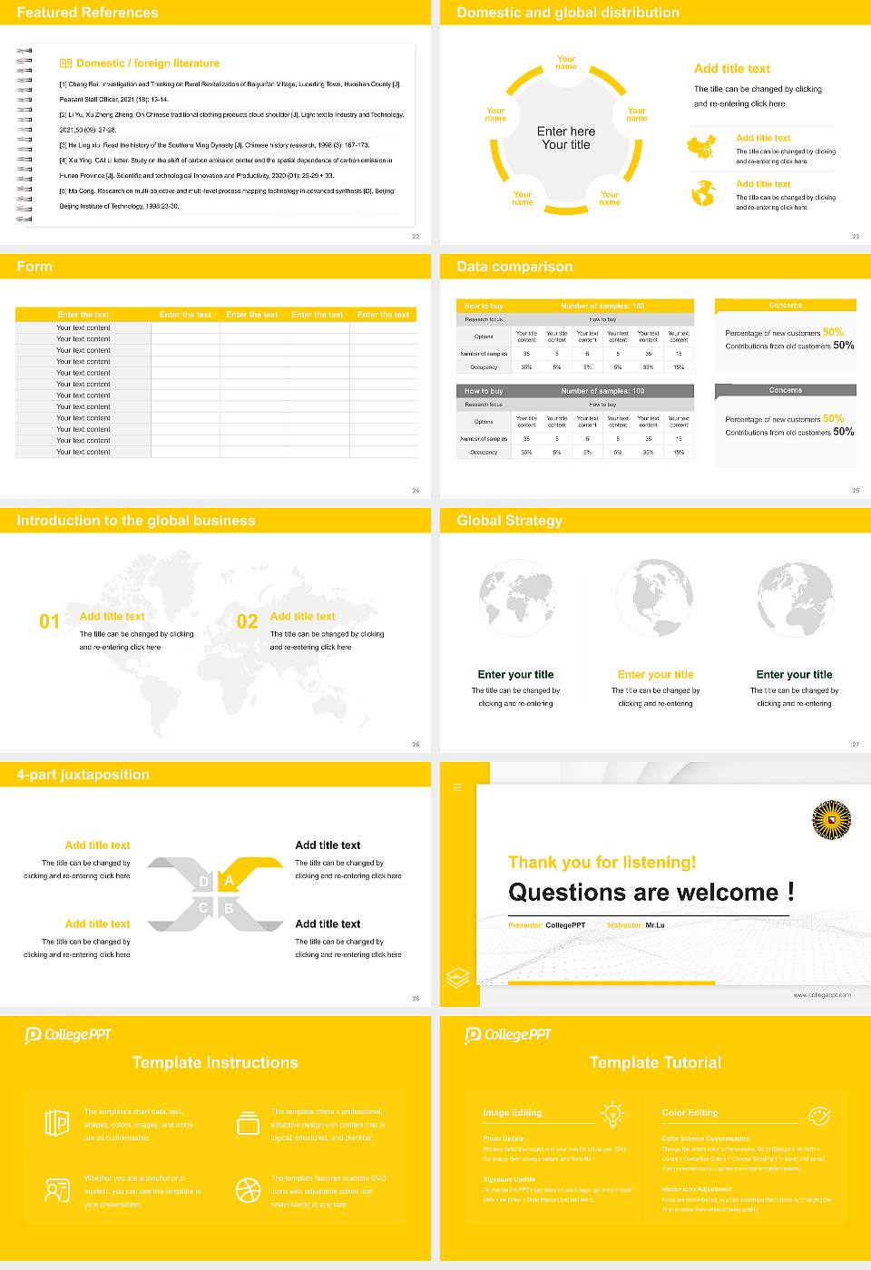 Utrecht University Thesis Proposal/Graduation Defense PPT Template16:9 ratio PPT effect preview image4