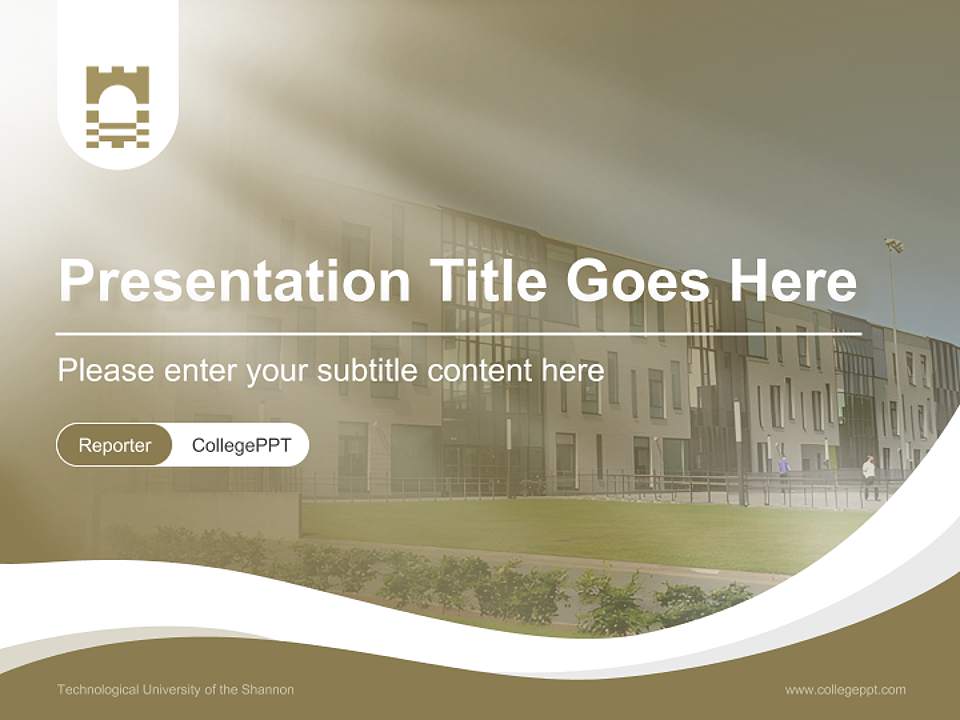 Technological University of the Shannon Lecture Sharing and Networking Event PPT Template4:3 ratio PPT effect preview image4