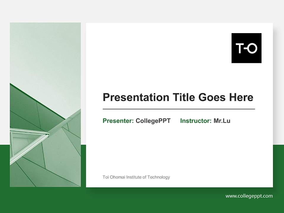 Toi Ohomai Institute of Technology General Purpose PPT Template4:3 ratio PPT effect preview image6