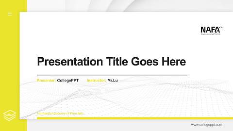 Nanyang Academy of Fine Arts Thesis Proposal/Graduation Defense PPT Template
