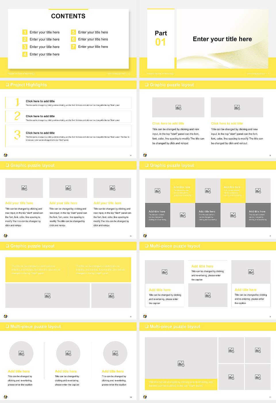 Waikato Institute of Technology General Purpose PPT Template16:9 ratio PPT effect preview image2