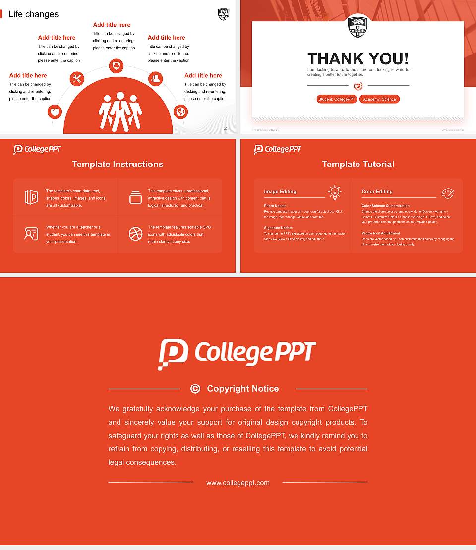 The University of Sydney National Scholarship Defense PPT Template16:9 ratio PPT effect preview image4