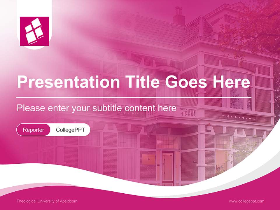 Theological University of Apeldoorn Lecture Sharing and Networking Event PPT Template4:3 ratio PPT effect preview image4