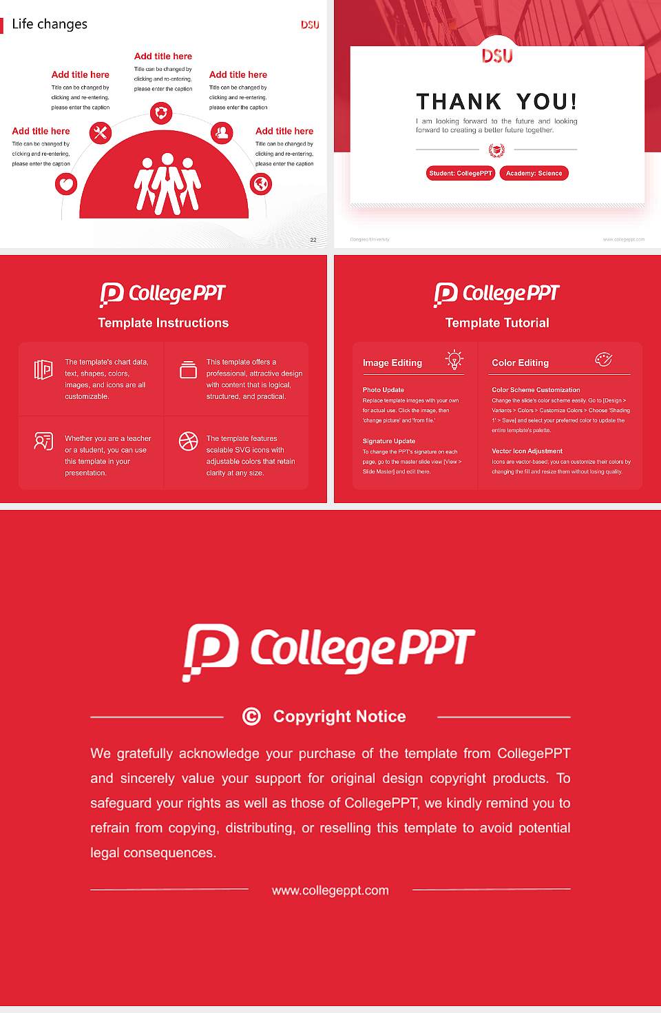 Dongseo University National Scholarship Defense PPT Template4:3 ratio PPT effect preview image4