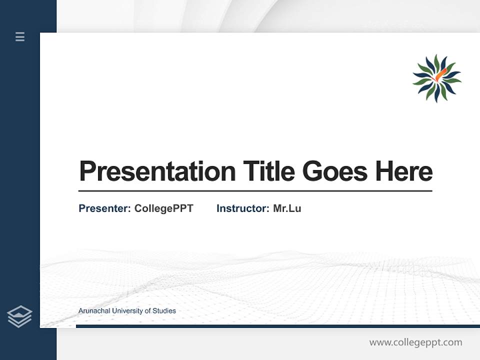 Arunachal University of Studies Thesis Proposal/Graduation Defense PPT Template4:3 ratio PPT effect preview image5