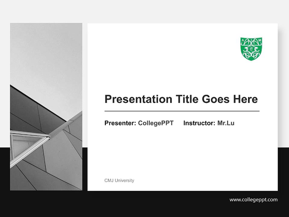 CMJ University General Purpose PPT Template4:3 ratio PPT effect preview image6