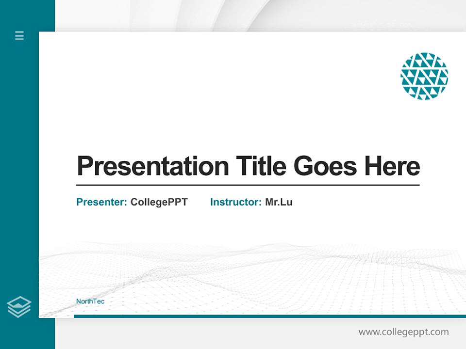 NorthTec Thesis Proposal/Graduation Defense PPT Template4:3 ratio PPT effect preview image5