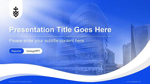 University of Technology Sydney Lecture Sharing and Networking Event PPT Template