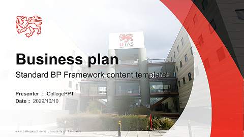 University of Tasmania Competition/Entrepreneurship Contest PPT Template