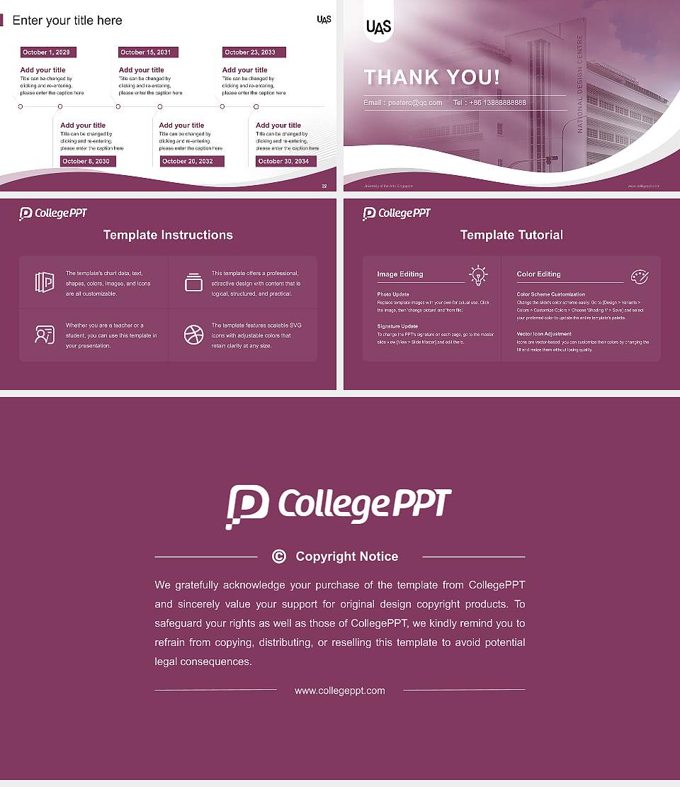 University of the Arts Singapore Lecture Sharing and Networking Event PPT Template16:9 ratio PPT effect preview image4