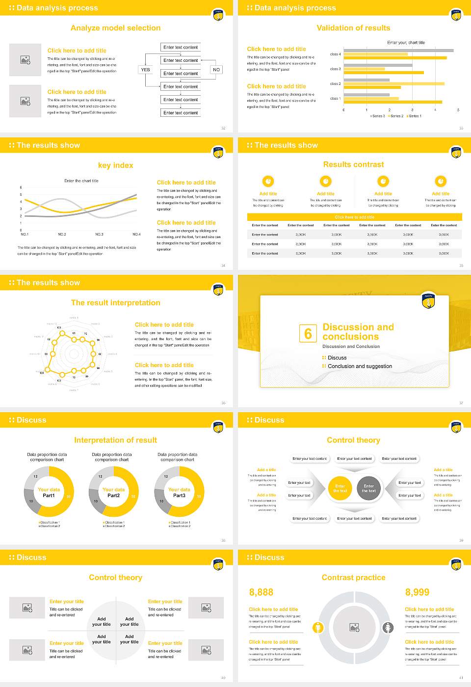 Amity University (Maharashtra) Graduation Thesis Defense PPT Template16:9 ratio PPT effect preview image5