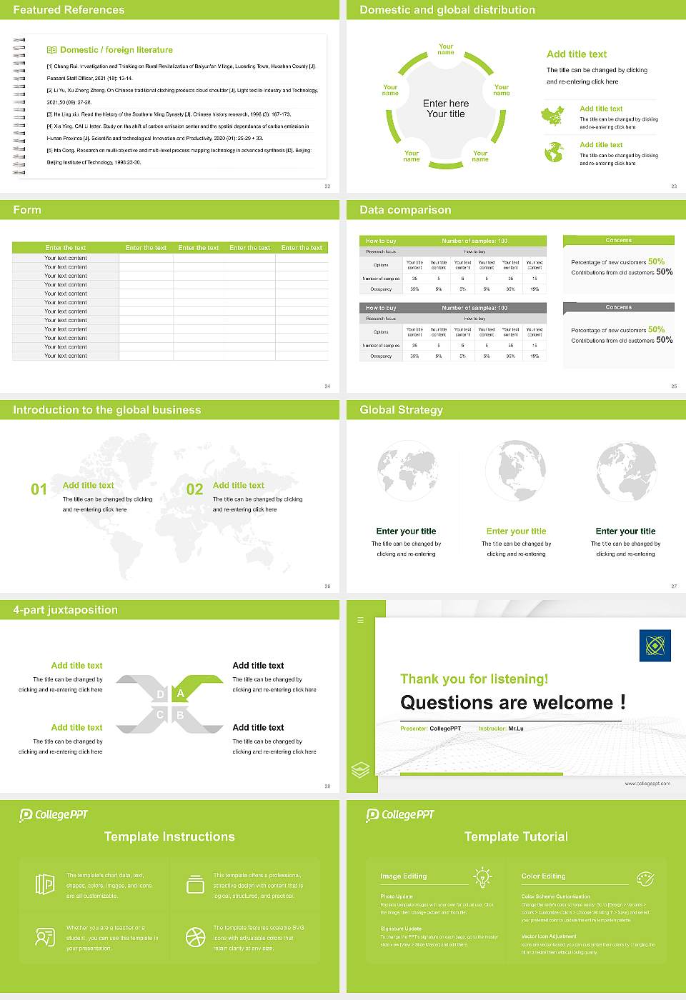 Wellington Institute of Technology Thesis Proposal/Graduation Defense PPT Template16:9 ratio PPT effect preview image4