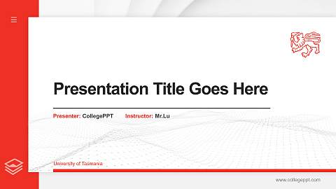 University of Tasmania Thesis Proposal/Graduation Defense PPT Template