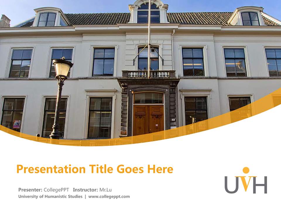 University of Humanistic Studies Course/Courseware Creation PPT Template4:3 ratio PPT effect preview image5